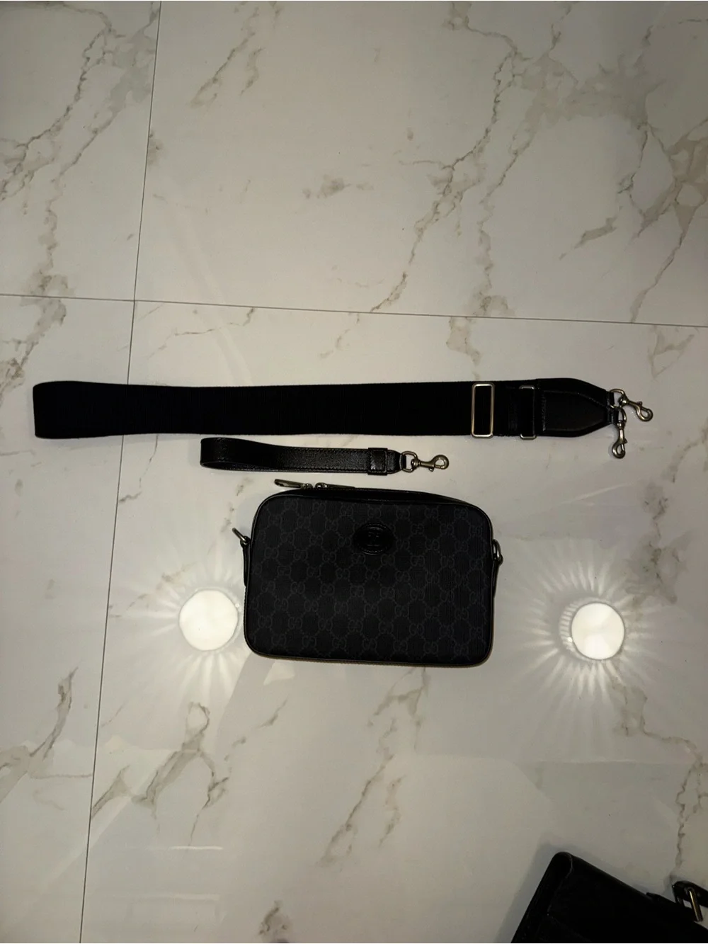 Gucci Interlocking G Messenger Camera Bag 💯 Authentic